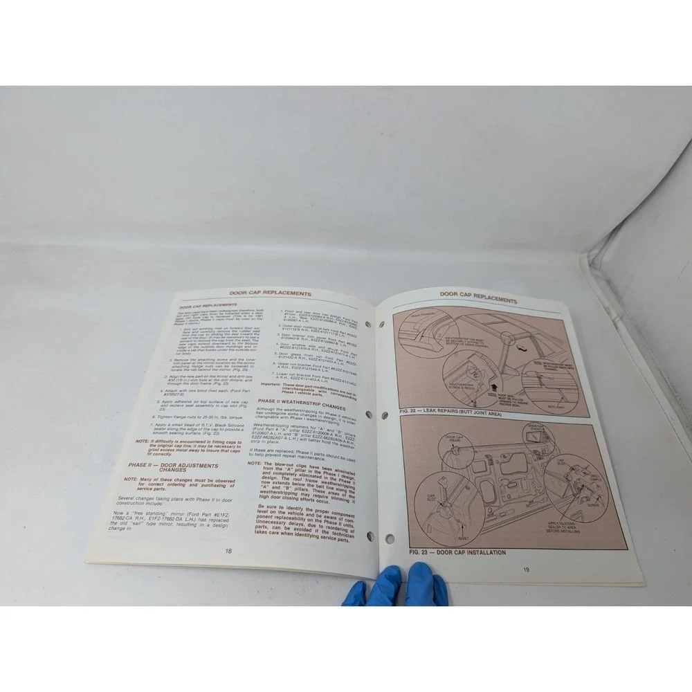 1981 1982 Ford Mustang Capri T-Top T-Roof‎ Diagnosis & Repair Manual OEM VTG